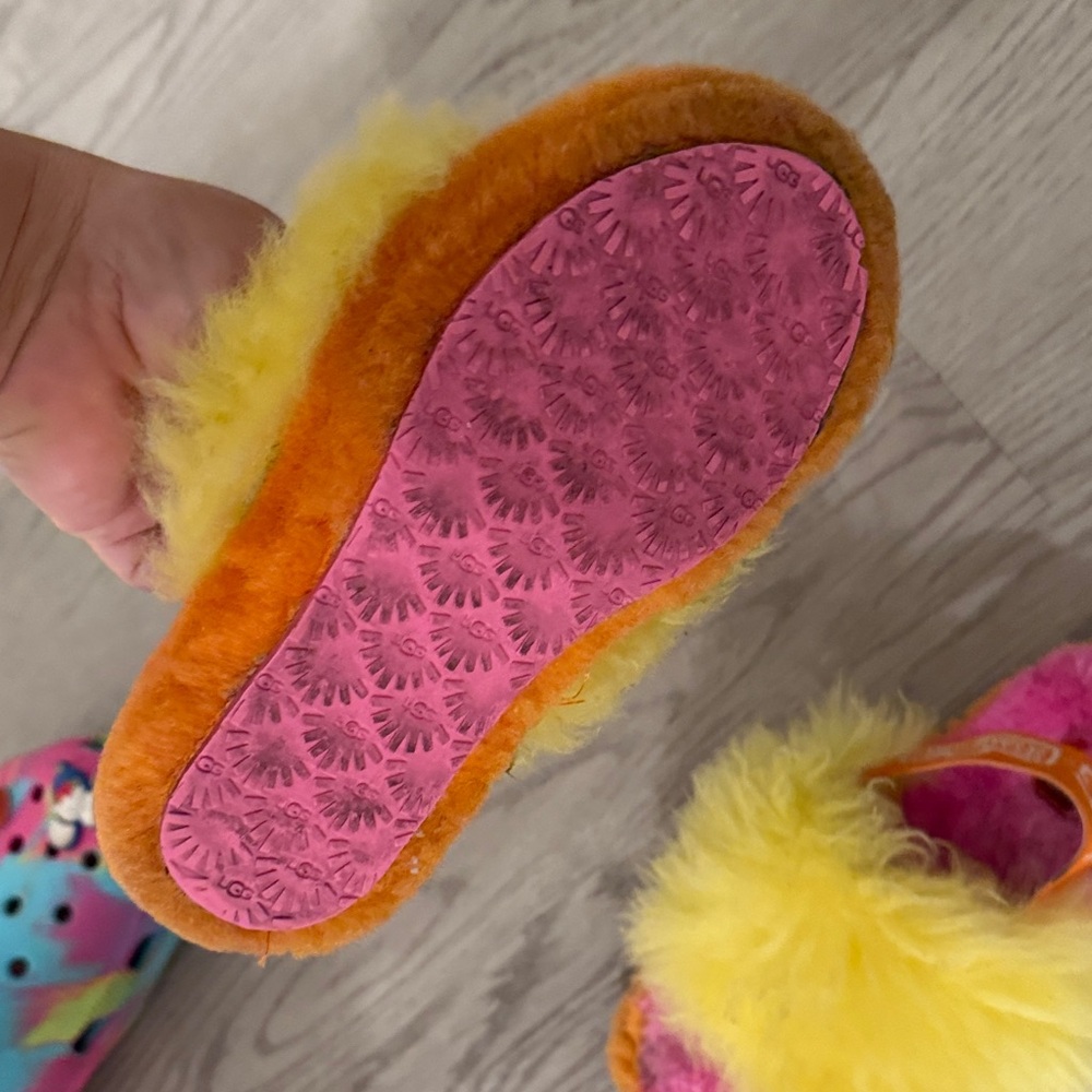 Colorful Fuzzy Slippers by UGG - Picture 4 of 9